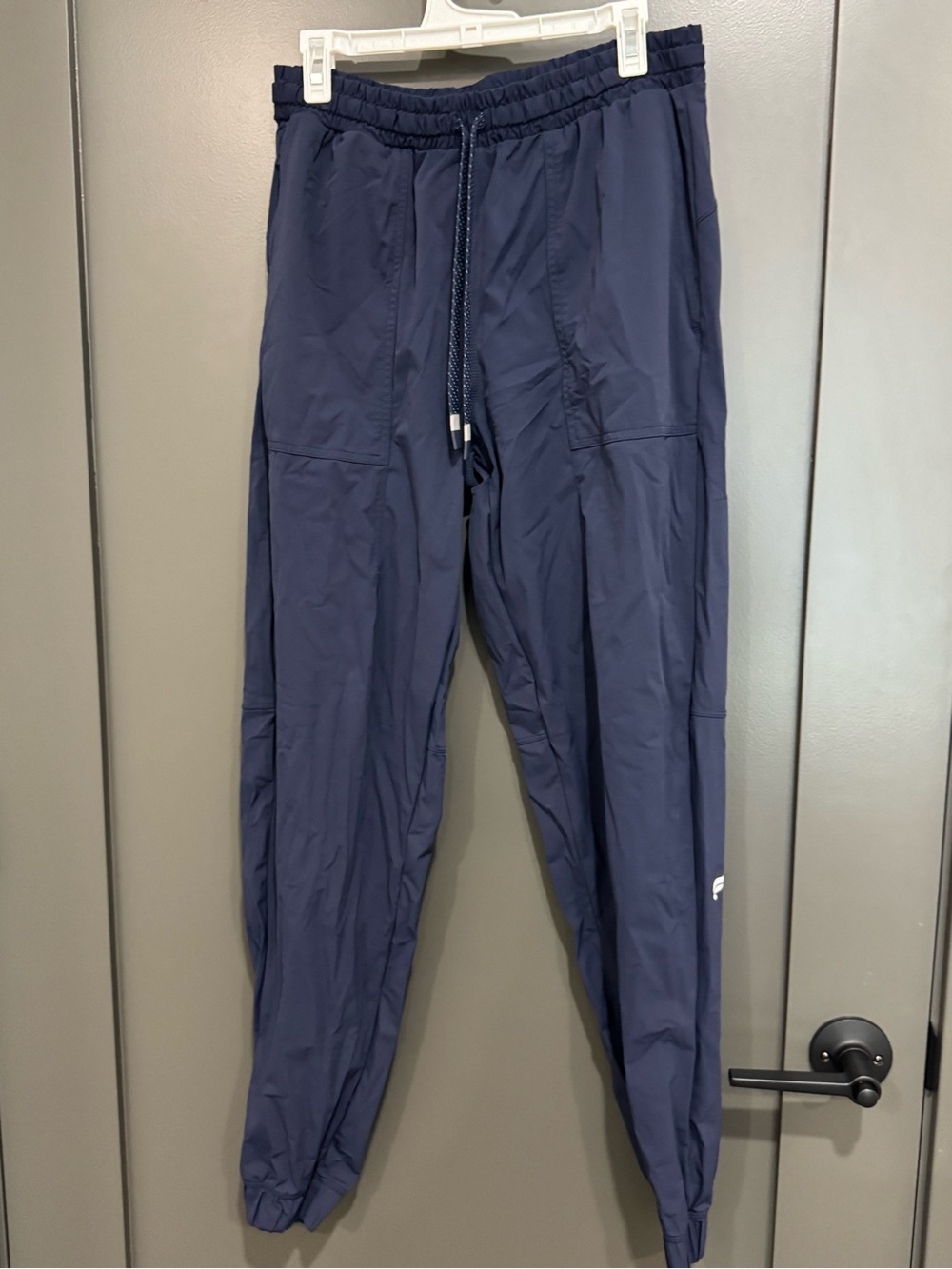 Fabletics Navy Drawstring Track Joggers